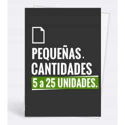 Carteles Pequeas cantidades