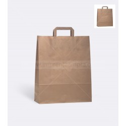 Bolsas de papel kraft asa plana