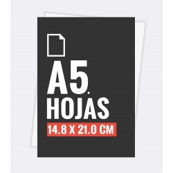 Hojas carta A5