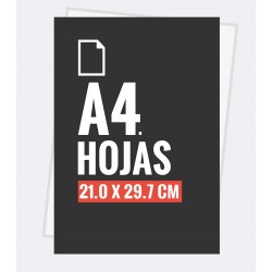 Hojas carta A4