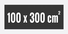 100 x 300 cm