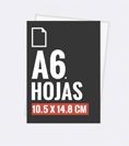 Hojas carta A6