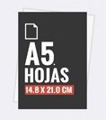 Hojas carta A5